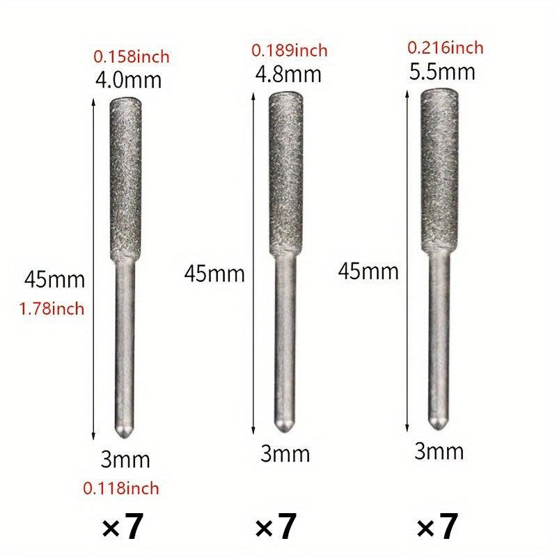 Chainsaw Grinding Head Cylindrical Corundum Sharpener Polishing