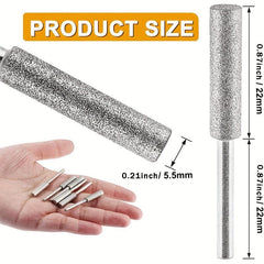 Chainsaw Grinding Head Cylindrical Corundum Sharpener Polishing