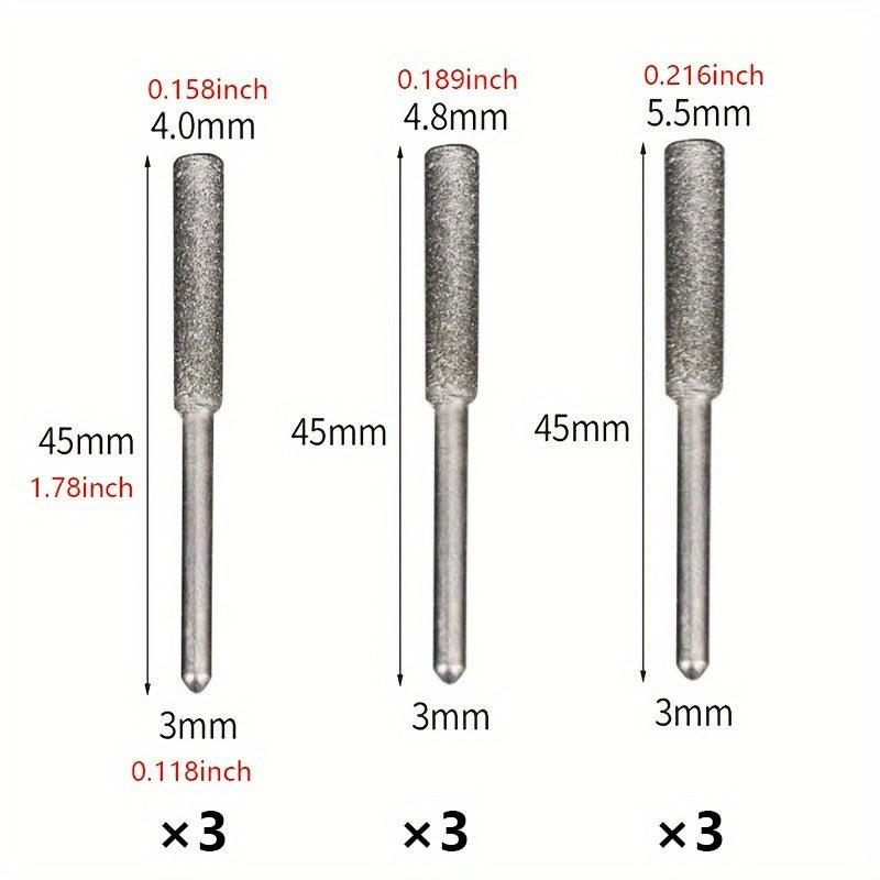 Chainsaw Grinding Head Cylindrical Corundum Sharpener Polishing
