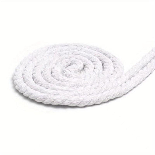 10 Yards 5MM Thick Three Strand Cotton Rope for Gardening, Decoration