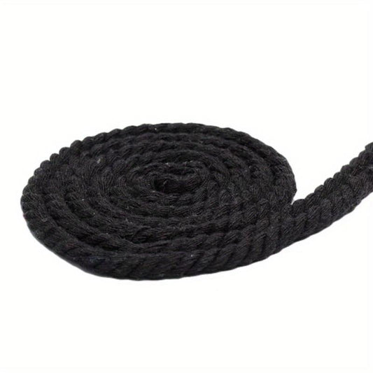 10 Yards 5MM Thick Three Strand Cotton Rope for Gardening, Decoration