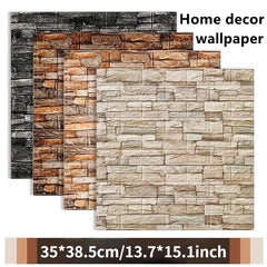 10pcs 3D Foam Wall Stickers Waterproof TV Background Decor