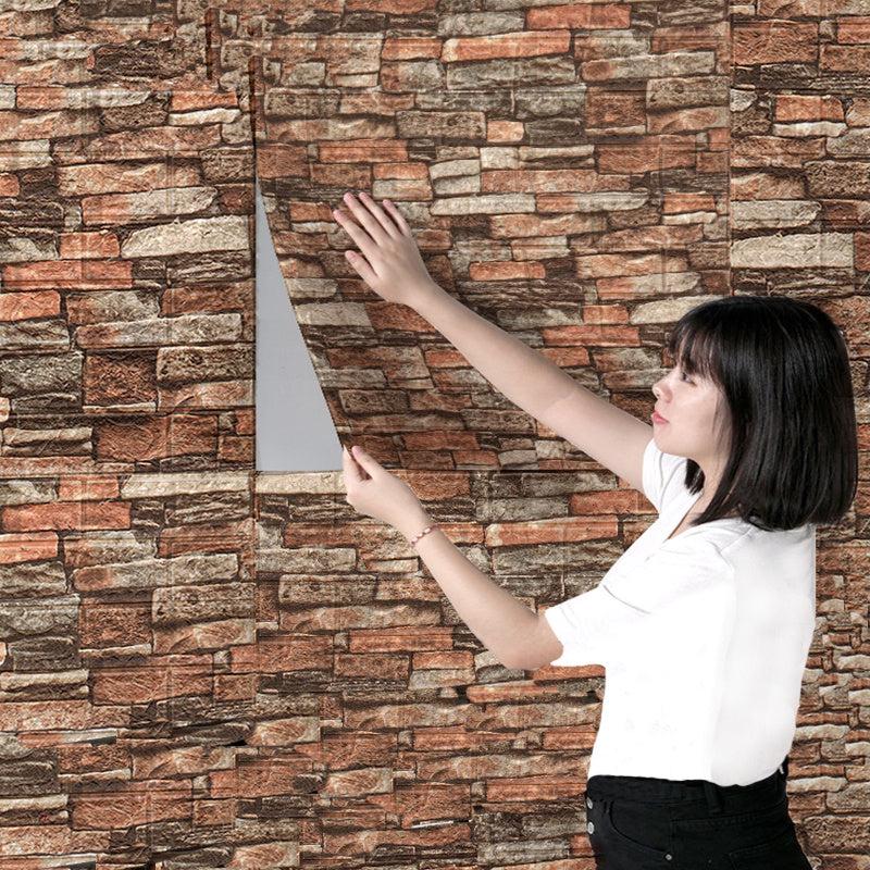 10pcs 3D Foam Wall Stickers Waterproof TV Background Decor