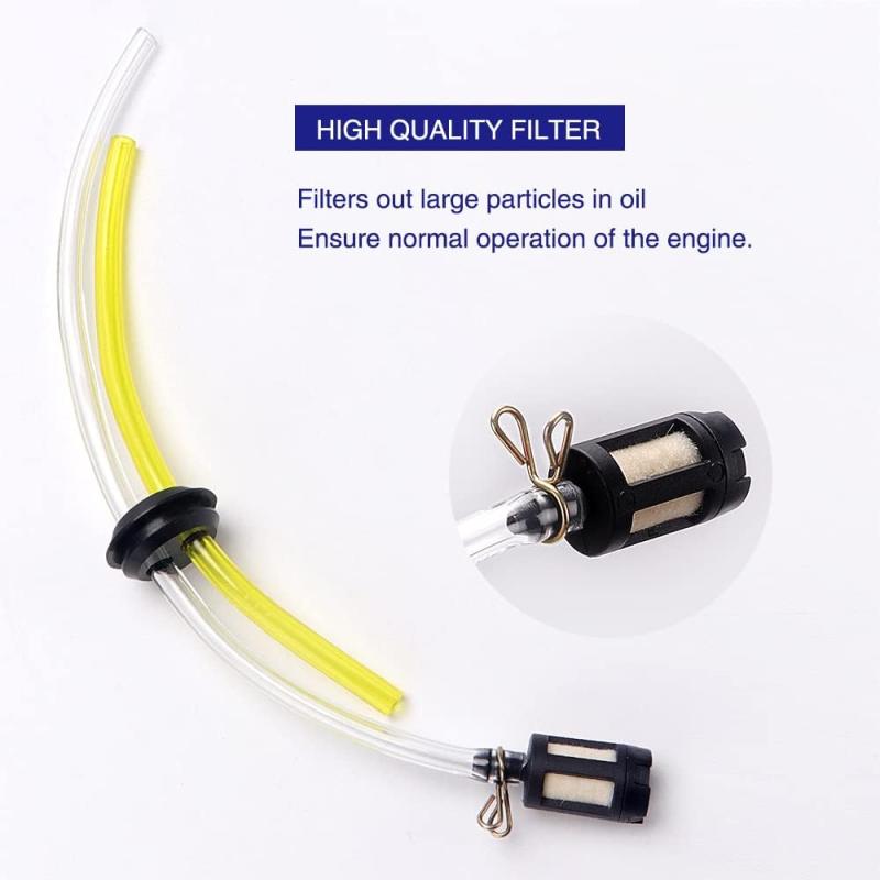 17pcs Fuel Pipes Set for Chainsaw Primer Bulb Gasket Pipe Candle Brusher