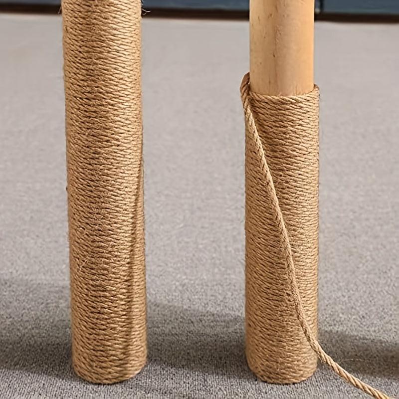 66ft 4-Layer Natural Hemp Rope for Gardening & Cat Toys DIY