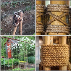 66ft 4-Layer Natural Hemp Rope for Gardening & Cat Toys DIY