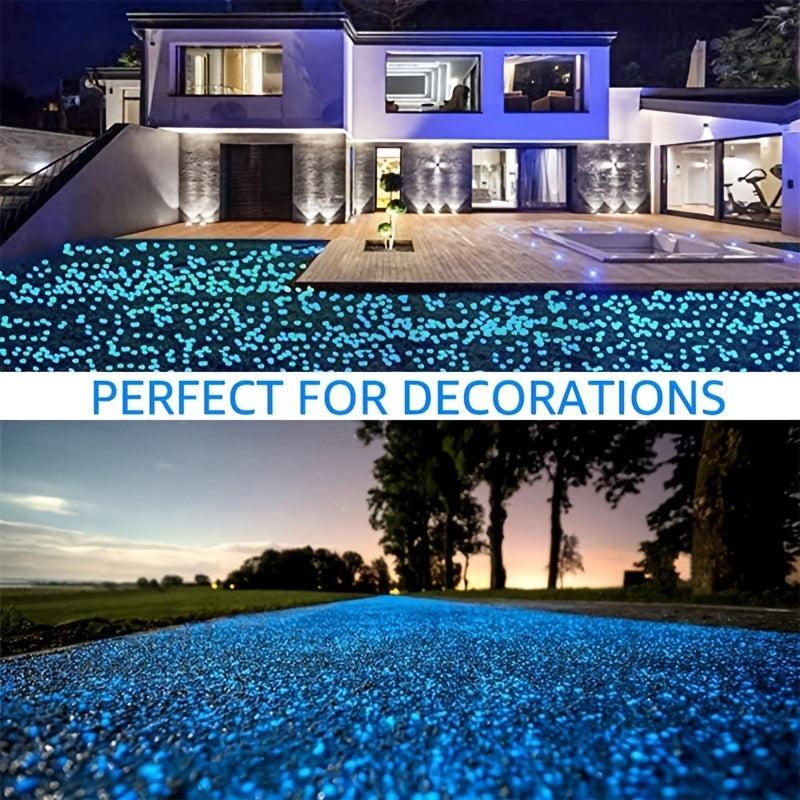 1000pcs Luminous Stone Glow Aquarium Decorative Sand Gravel Rock