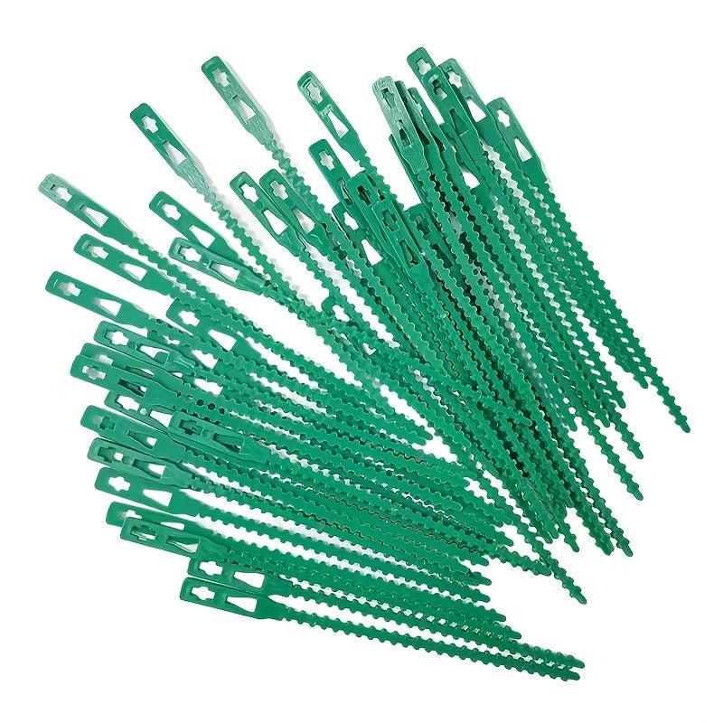 50pcs Flexible Plastic Garden Plant Twist Ties - Secure Vine Garde