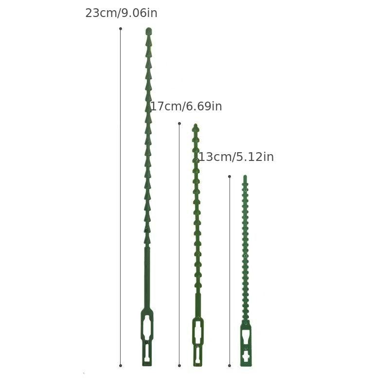 50pcs Flexible Plastic Garden Plant Twist Ties - Secure Vine Garde