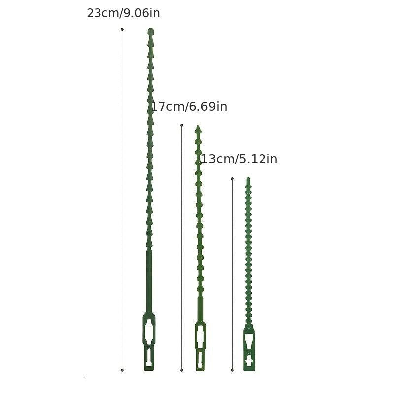 50pcs Flexible Plastic Garden Plant Twist Ties - Secure Vine Garde
