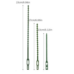 50pcs Flexible Plastic Garden Plant Twist Ties - Secure Vine Garde