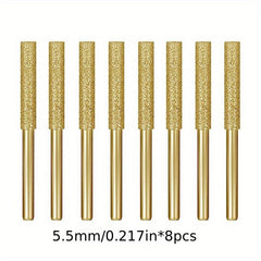 8pcs Diamond Chainsaw Sharpener Stone File High Hardness