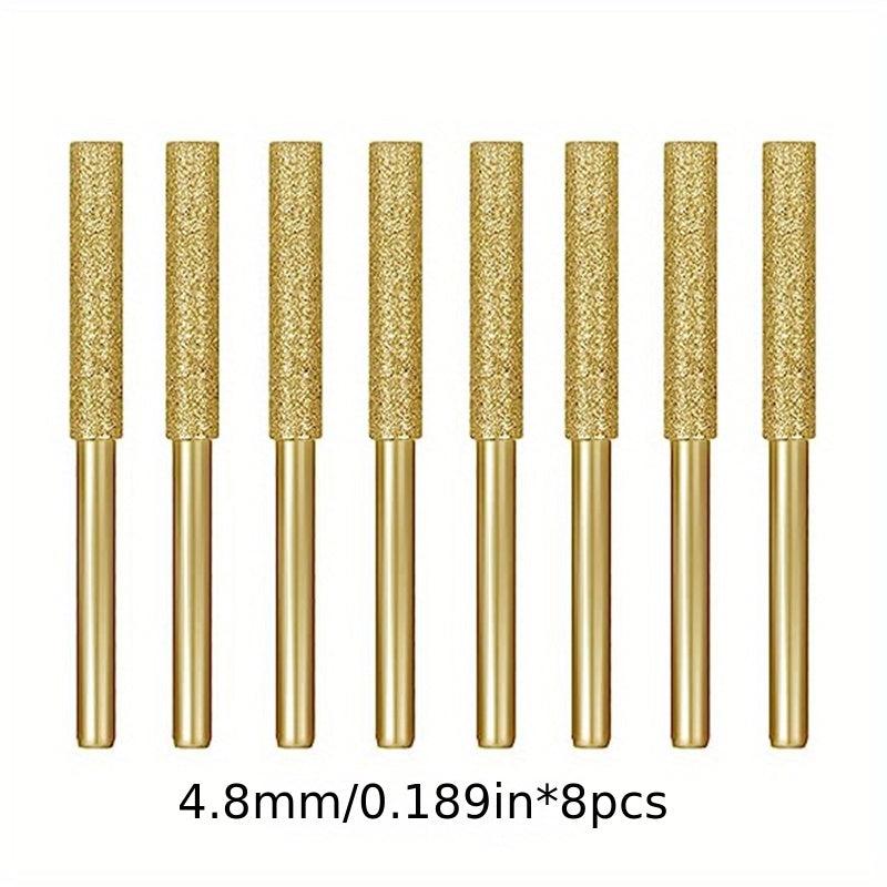 8pcs Diamond Chainsaw Sharpener Stone File High Hardness