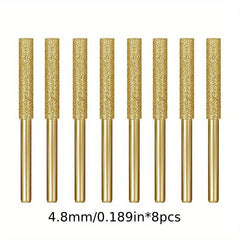 8pcs Diamond Chainsaw Sharpener Stone File High Hardness