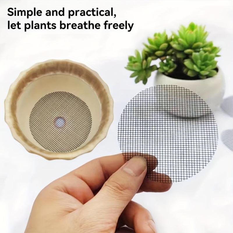 100pcs 2 9 Bonsai Pots Bottom Grid Mat Mesh Garden Drainage Mesh