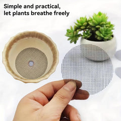 100pcs 2 9 Bonsai Pots Bottom Grid Mat Mesh Garden Drainage Mesh