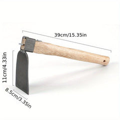 Manganese Steel Gardening Small Hoe Wooden Handle Garden Tools Set