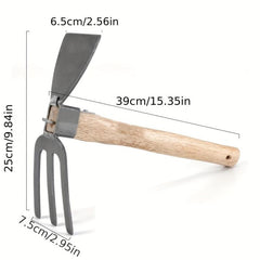 Manganese Steel Gardening Small Hoe Wooden Handle Garden Tools Set