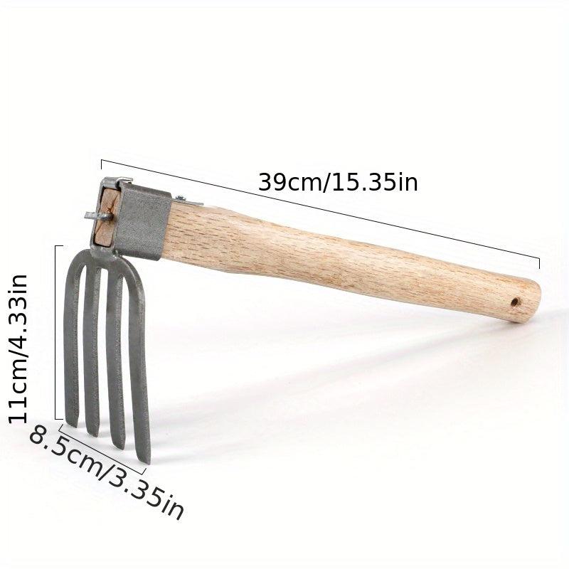 Manganese Steel Gardening Small Hoe Wooden Handle Garden Tools Set