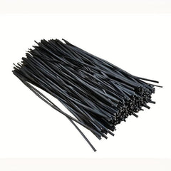 100 Packs PE Wrapped Metal Straps Rubber Coated Wire Ties