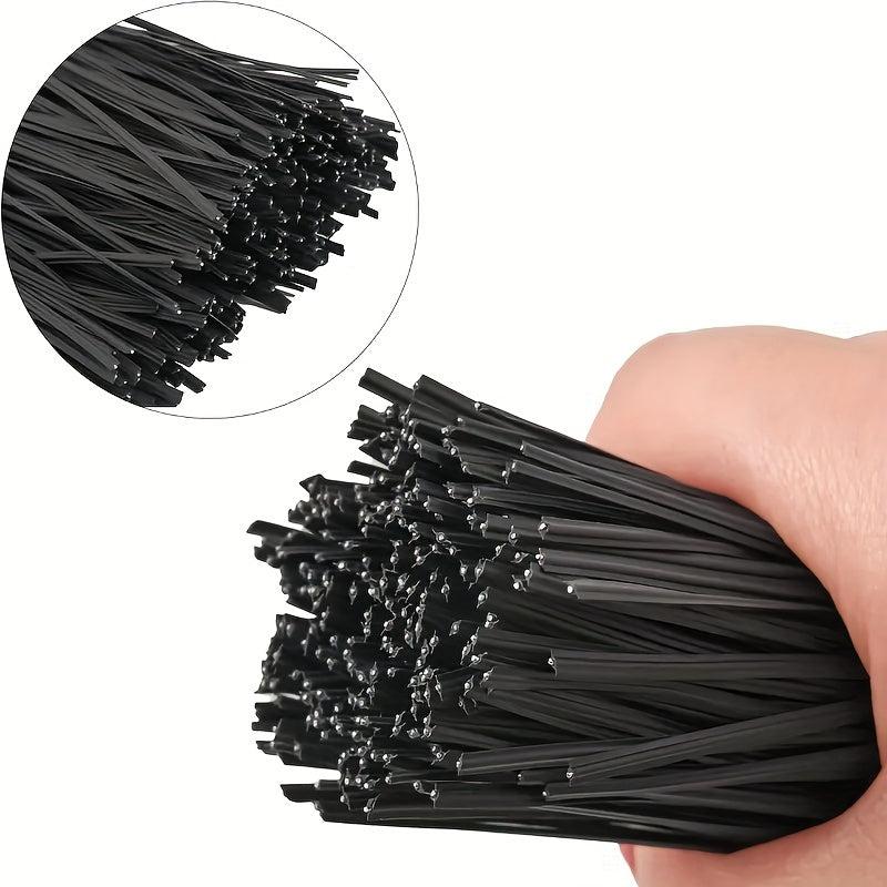 100 Packs PE Wrapped Metal Straps Rubber Coated Wire Ties