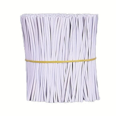 100 Packs PE Wrapped Metal Straps Rubber Coated Wire Ties