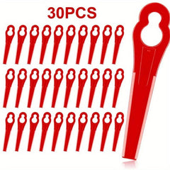 Plastic Lawn Mower Blades Replacement Cutting Blade - 100pcs