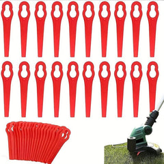 Plastic Lawn Mower Blades Replacement Cutting Blade - 100pcs