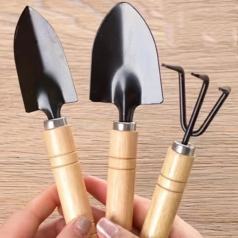3pcs Gardening Tools Succulent Flower Pot Pine Soil Watering Small Shovel
