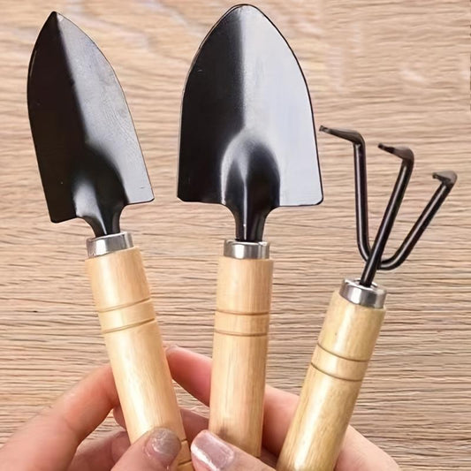 3pcs Gardening Tools Succulent Flower Pot Pine Soil Watering Small Shovel