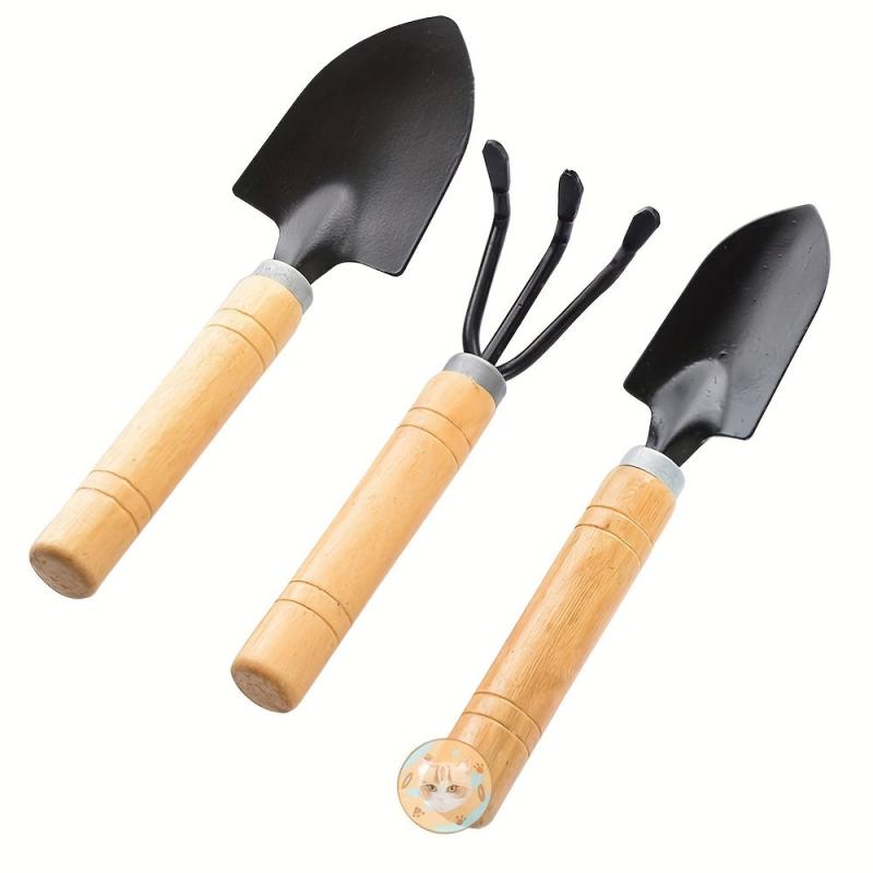 3pcs Gardening Tools Succulent Flower Pot Pine Soil Watering Small Shovel