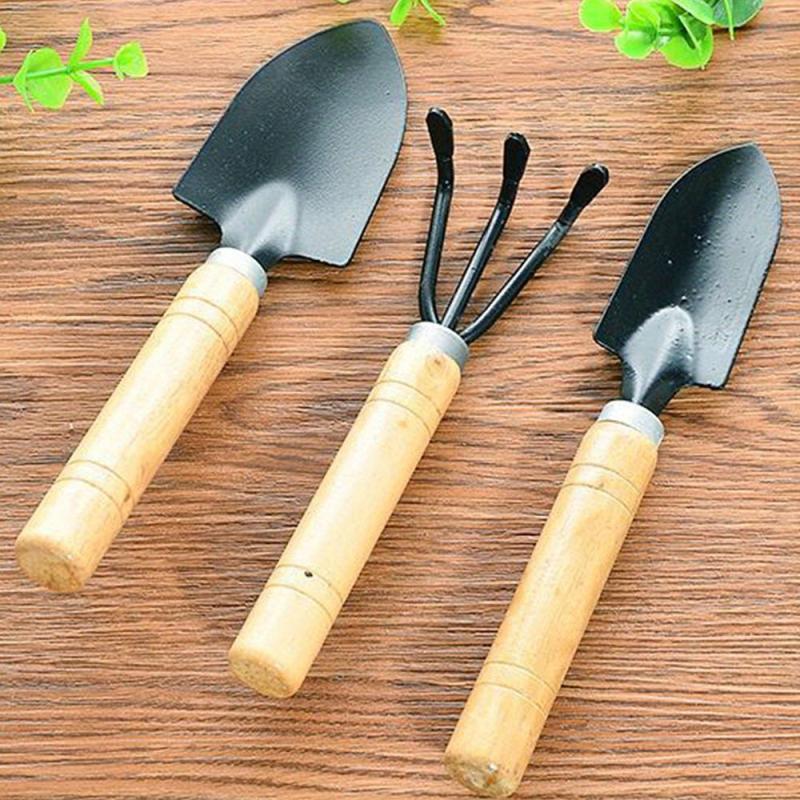 3pcs Gardening Tools Succulent Flower Pot Pine Soil Watering Small Shovel