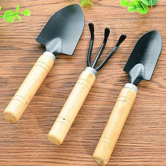 3pcs Gardening Tools Succulent Flower Pot Pine Soil Watering Small Shovel