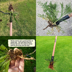 Manual Foot Stepping Lawn Mower Grass Pulling And Rooting Machine