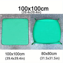 Waterproof Planting Mat PE Gardening Potting DIY Foldable Flower Plant Transplan