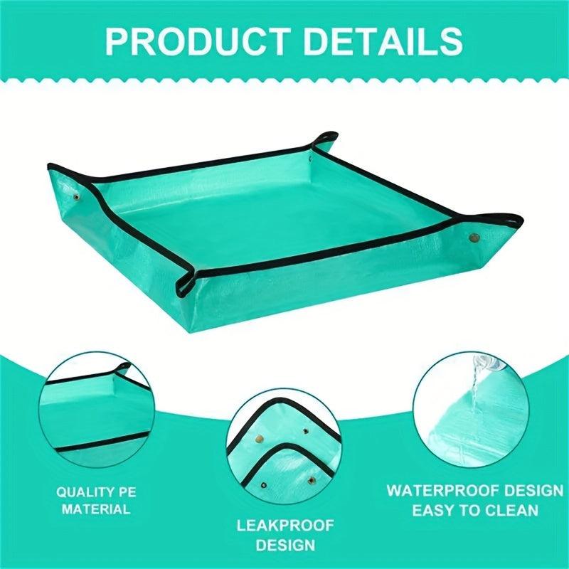 Waterproof Planting Mat PE Gardening Potting DIY Foldable Flower Plant Transplan