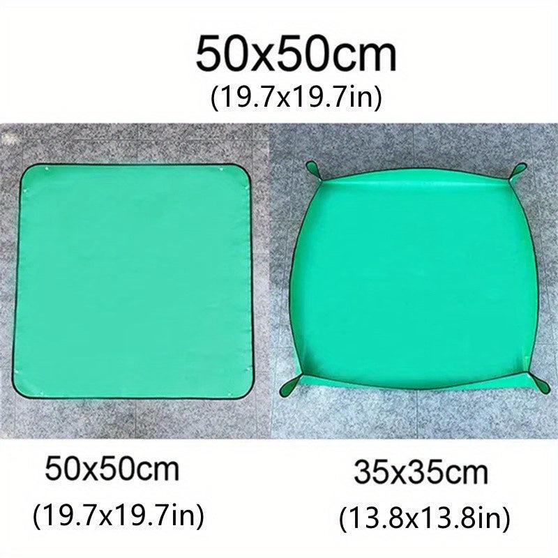 Waterproof Planting Mat PE Gardening Potting DIY Foldable Flower Plant Transplan