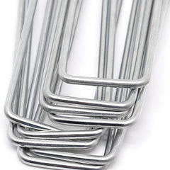50pcs Galvanized Garden Stakes for Weed Fabric Landscape & Camping Tents