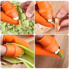 Silicone Finger Protector Set for Cutting Vegetables and More