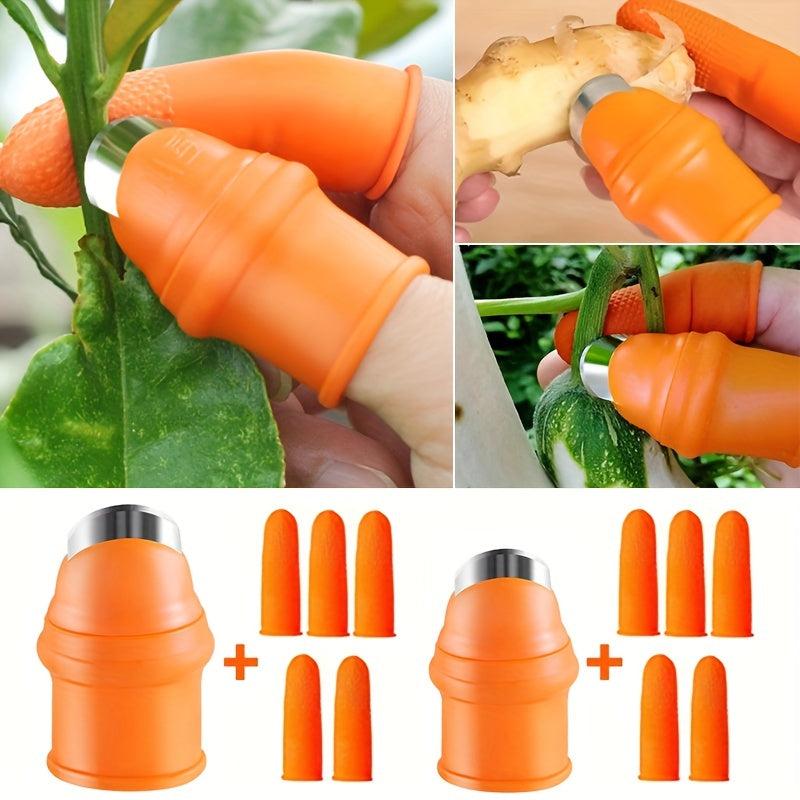 Silicone Finger Protector Set for Cutting Vegetables and More