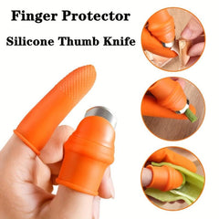 Silicone Finger Protector Set for Cutting Vegetables and More