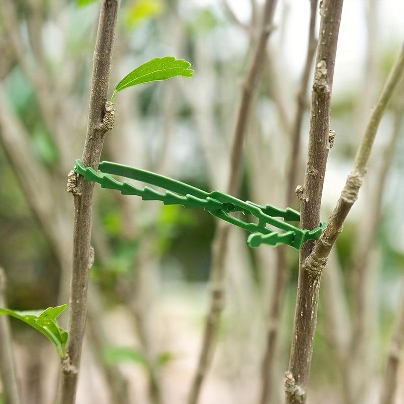 100pcs Adjustable Garden Plant Twist Ties Flexible Plastic Twist Ties Green