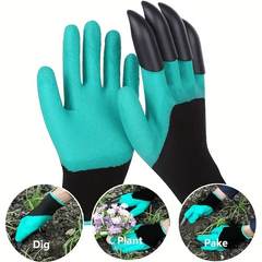 Latex Coated Gardening Gloves for Easy Planting and Weeding
