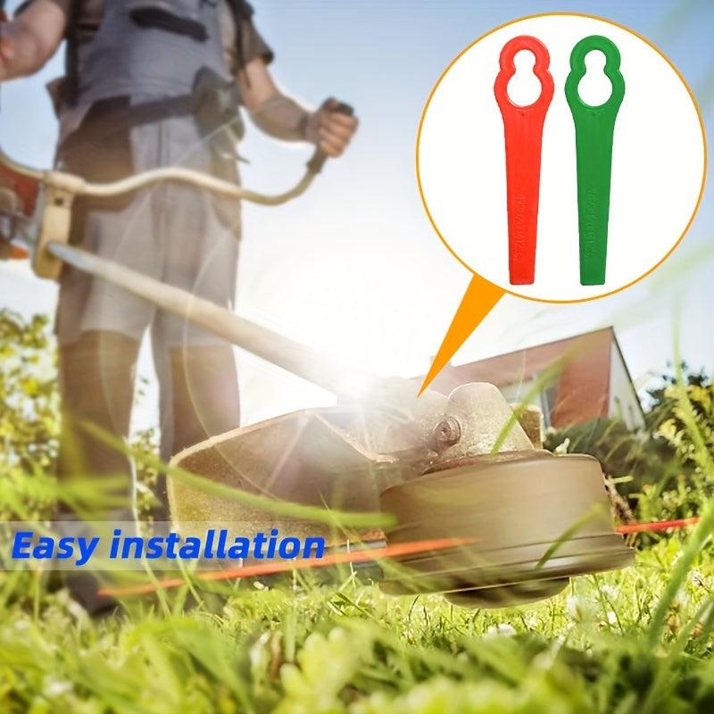24pcs Plastic Trimming Blade Replacement for Lawn Mower Nylon Blade