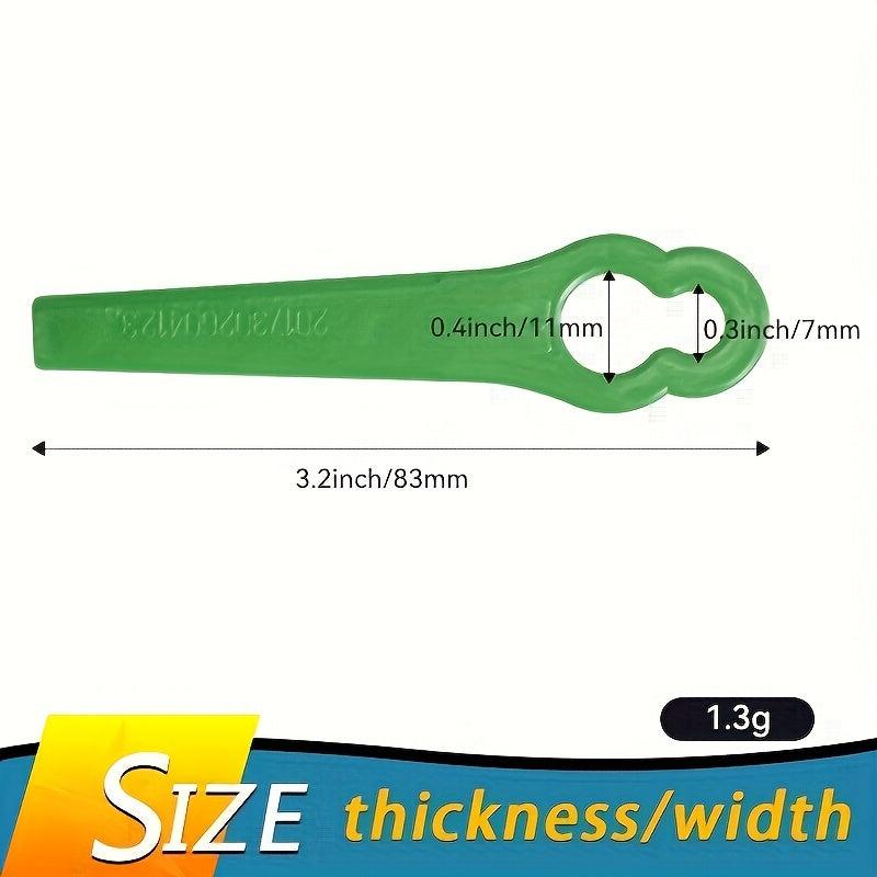 24pcs Plastic Trimming Blade Replacement for Lawn Mower Nylon Blade