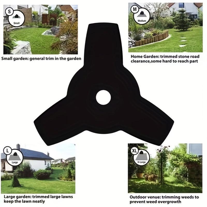 3 Tooth Manganese Steel Blade for Lawn Mowers and Brush Cutters