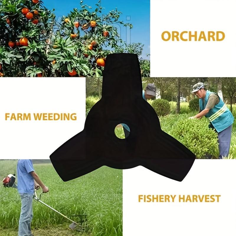 3 Tooth Manganese Steel Blade for Lawn Mowers and Brush Cutters