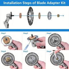 Lawn Trimmer Head Steel Wire Wheel Brush Replacement Part