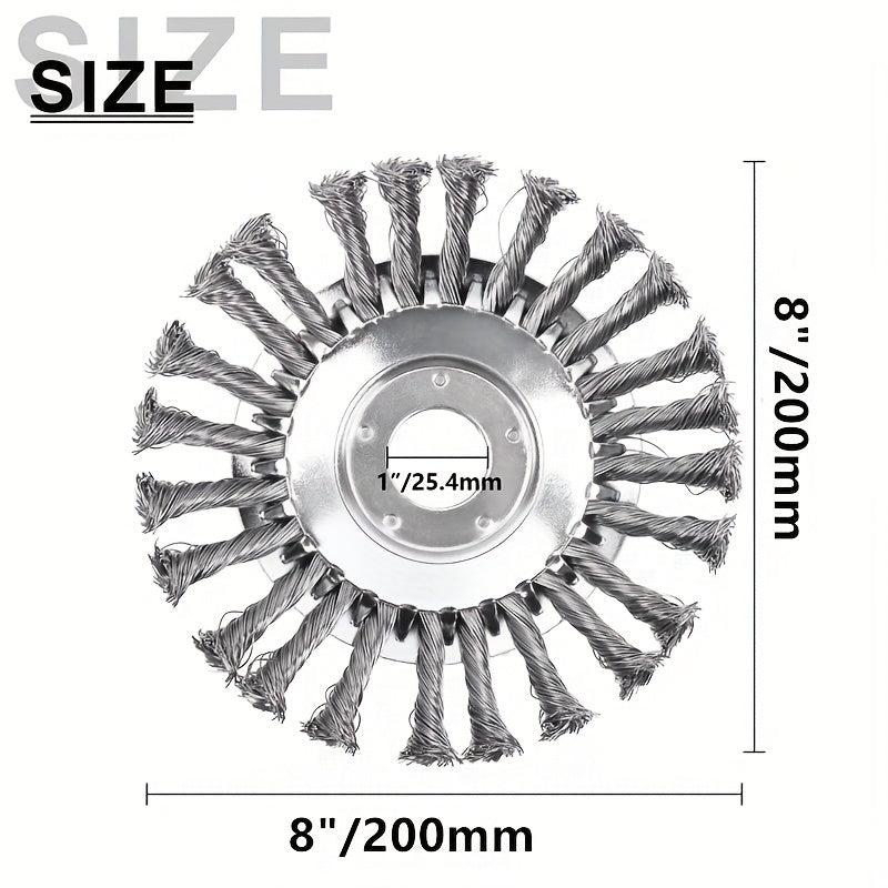 Lawn Trimmer Head Steel Wire Wheel Brush Replacement Part