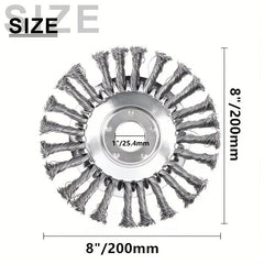 Lawn Trimmer Head Steel Wire Wheel Brush Replacement Part